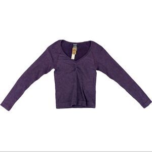 NWT PinkActive Compression Purple Long Sleeve Top